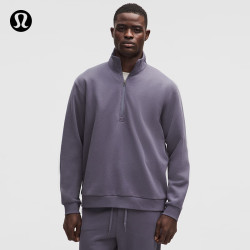 lululemon 丨Steady State 男士半拉链卫衣*拉绒 LM3FA9S 葡萄朦胧紫 M