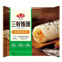 安井 面点任选 390g经典粢饭团*1袋(3只/袋)