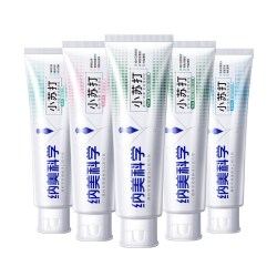 纳美 小苏打牙膏套装 (锌元素120g+益生菌120g+海盐120g+白芨120g+绿茶120g)