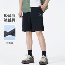 骆驼 2026夏季经典休闲轻运动轻薄凉直筒短裤冰丝裤