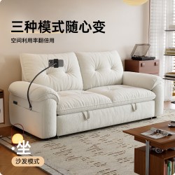 卡得利云朵客厅两用单双人伸缩小户型布艺折叠拆洗沙发床