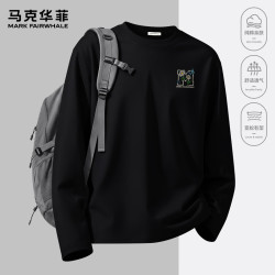 马克华菲 春秋季重磅纯棉长袖T恤 多色可选