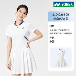 YONEX 尤尼克2026新款斯羽毛球服女连衣裙yy运动比赛速干训练网球