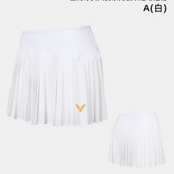 VICTOR 旗舰店victor胜利羽毛球短裙百褶速干百搭显瘦防走光K66300