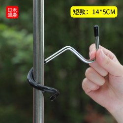 日禾盛唐 户外露营猪尾巴挂钩灯杆S型防滑帐篷杆露营灯置物挂架天幕杆灯钩