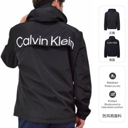 卡尔文·克雷恩 Calvin Klein/卡尔文·克雷恩CK男士春秋户外时尚夹克连帽防水外套