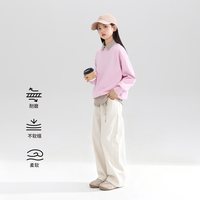 ZOSEE 童装女童牛奶棉卫衣宽松插肩袖2026新款儿童烫钻休闲套头衫潮 灰色 120 cm