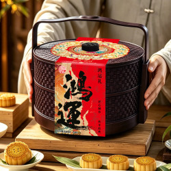 稻香村 中秋月饼礼盒 五仁月饼蛋黄莲蓉月饼广式月饼糕点 送礼送长辈团购 月满中秋