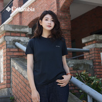 Columbia 26春夏新品女子户外UPF50防晒吸湿速干降温圆领短袖T恤XR8341 010 M