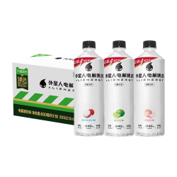 alienergy 电解质水青柠*6+荔枝海盐*6+白桃*6共500mL*18瓶