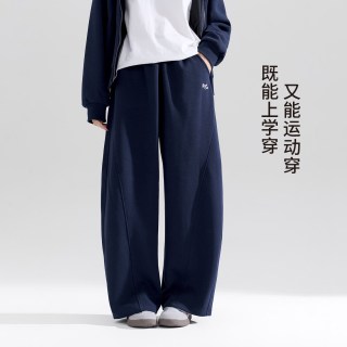 ZOSEE 童装女童套装2026新款秋装儿童洋气弯刀裤外套裤子大童运动装 藏青色 120 cm