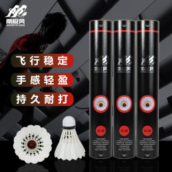 南极风 D-8 耐打鸭毛手感轻盈羽毛球俱乐部训练比赛用球飞行稳定