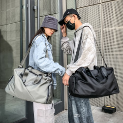原设 旅行包男女款短途出差手提大容量行李收纳袋干湿分离运动健身背包