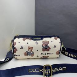 DICK BEAR/迪克熊9833夏季新款时尚宽肩带腰鼓包女士单肩百搭包包