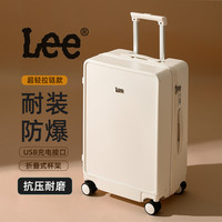 Lee 新款行李箱女旅行箱20寸登机箱超轻拉杆箱防爆密码箱网红