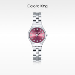 凯卡思Caloric King致简系列乌梅紫盘简约时尚女士腕表