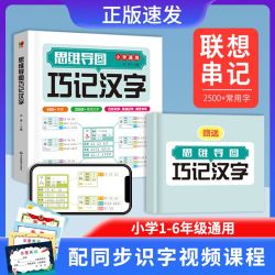 思维导图巧记汉字+赠配套默写练习册+识字大王1400字