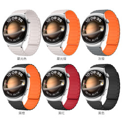 适用华为GT6/Pro手表带GT4/3工装无扣硅胶磁吸watch5防水防汗22mm