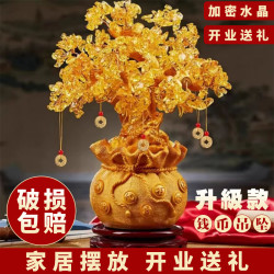 摇钱树手工家居摆件客厅电视酒柜轻奢高档装饰乔迁新居开业礼物