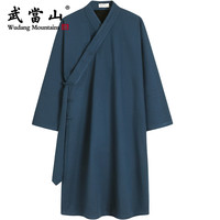武当山 武當山服饰男加绒加厚中国风汉服斜襟太极服长袍传统宽松外套
