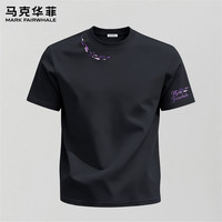 马克华菲 纯棉重磅短袖T恤男夏季舒适柔软体恤高级感小众经典男装