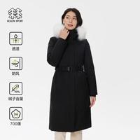 KOLON SPORT 冬羽绒服女士美利奴羊毛2L防风透湿鹅绒夹克