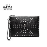 GVESSG时尚拼接软皮铆钉手抓包 2972-2