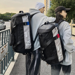 外出旅行包背包男大容量出差旅游包收纳便携包袋手提双肩健身包