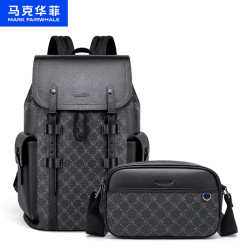 马克华菲 双肩包潮流时尚男士双肩包单肩包组合电脑包百搭学生商务