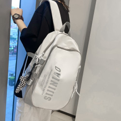 奇咔洛 书包女小众设计感大容量大学生背包初中生高中学生潮牌拼色双肩包