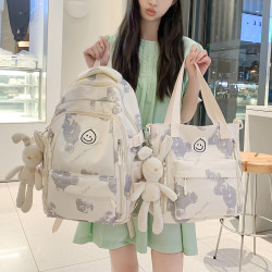 奇咔洛 书包女ins韩版高中小学生初中生三到五六年级大容量小清新双肩包