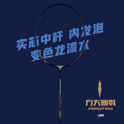 JNM 方天画戟4U羽毛球球拍全碳素内发泡耐用耐打专业运动球拍