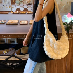 「Ohyoudo」百搭云朵包/店铺自制!中号/大号时尚小众斜挎包单肩包