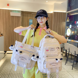 奇咔洛 儿童书包女生小学生女孩初中生两件套背包高中大学生大容量双肩包
