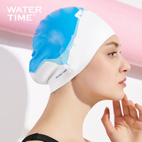 WATERTIME 男士女士通用泳帽头大长发都舒服不勒防水防滑护耳帽