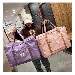 MK 行李包女旅行包轻便超大容量手提包袋子学生装衣服的收纳包待产包
