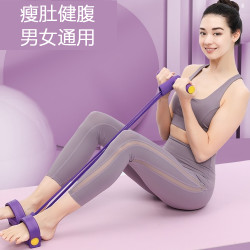 嘉铭健身柔软脚蹬拉力器卷腹肩部锻炼拉伸辅助器多功能仰卧起坐器
