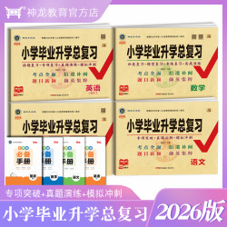 2026版小学毕业升学总复习语文数学英语真题卷专项练小升初模拟题