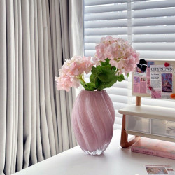 私花主义 祁总新款玻璃花瓶摆件客厅插花透明水养高级鲜花花瓶