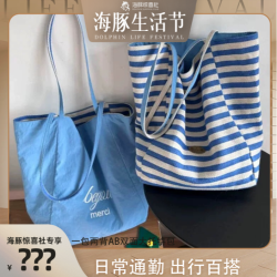 2026海盐蓝真的很有感觉一包两背AB双面大托特包日常通