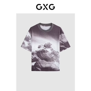 GXG G24X442048800 夏季休闲圆领短袖T恤 花色 M