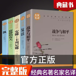 世界经典文学名著 复活战争与和平安娜卡列尼娜寂静的春天飘