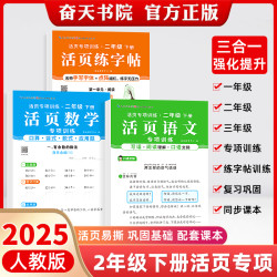2026新小学活页专项训练语文阅读数学计算练字帖一年级二年级下册