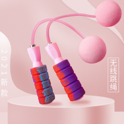无绳跳绳健身运动专业负重球重力无线款双色舒适高密度加大两用