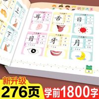 儿童学前识字大王书籍启蒙早教书小中大班认字书