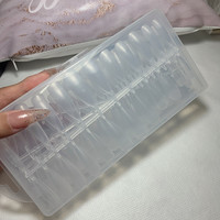 宝诗曼 美甲240片长水滴磨砂甲片