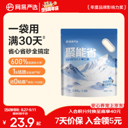 网易严选 聚能省矿砂2.0 无香型 4.5kg*1袋 猫砂