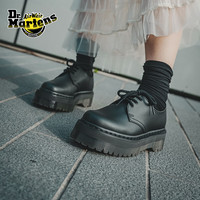 Dr.Martens 马丁V 1461 Quad Mono男女舒适百搭通勤黑色3孔单鞋 黑色 37