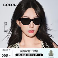 暴龙 太阳镜 2024潮流猫眼眼镜宽腿墨镜男板材偏光女 BL3195 C10-经典黑-偏光款