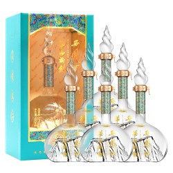 西凤酒 西凤旗舰店华山论剑勇智敏仁52度凤香型500mL*8瓶宴请送礼白酒